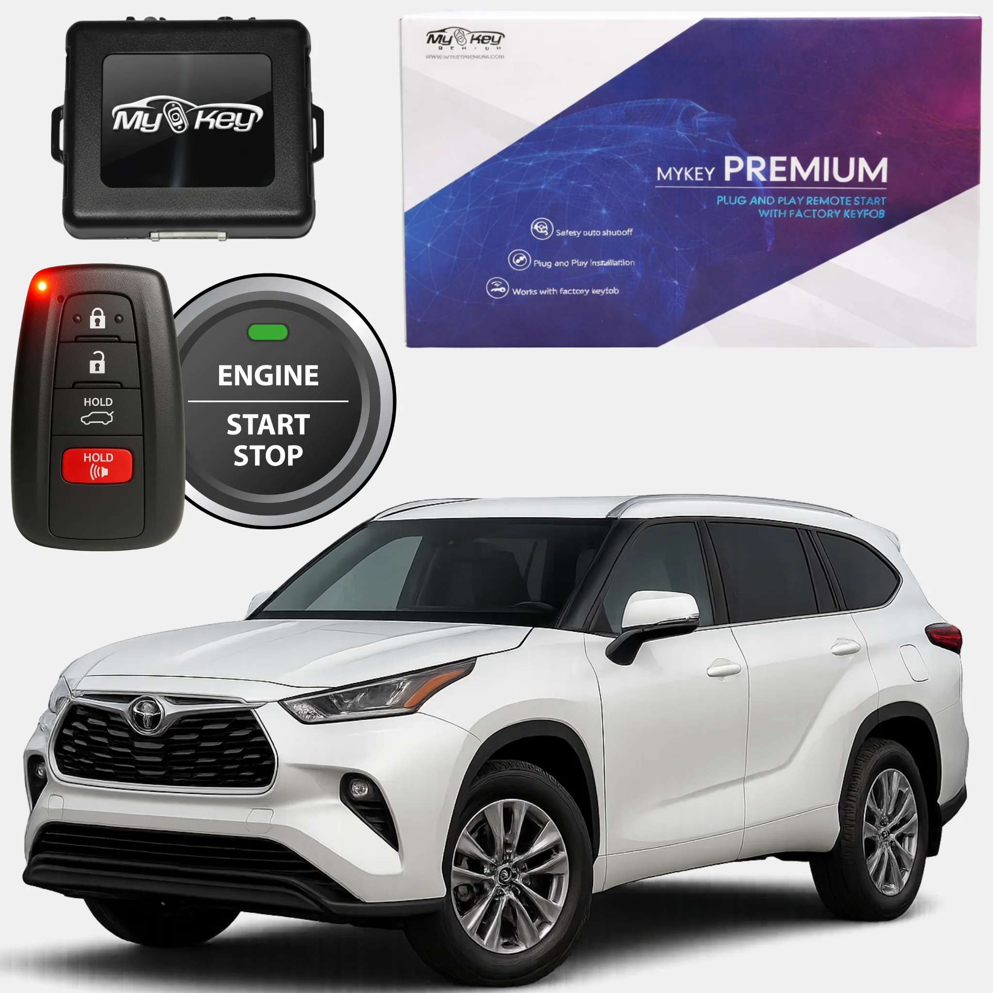 Toyota Highlander Remote Start Kit β Plug & Play